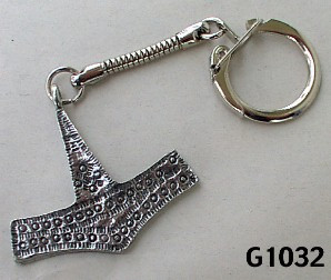 Thor's Hammer Key Ring - Viking Shield