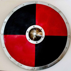 Viking Combat Shield (Red/Black)