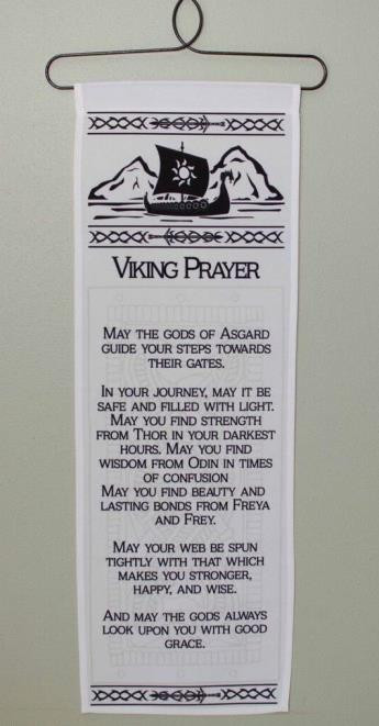 Viking Prayer Wall Hanging