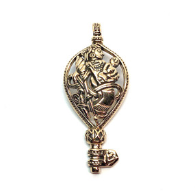 Frigga's Key Pendant Bronze