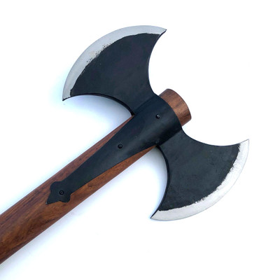 Double Bladed Battle Axe Forged Shop Viking Shield Double Bladed Battle Axe Forged Shop Viking Shield