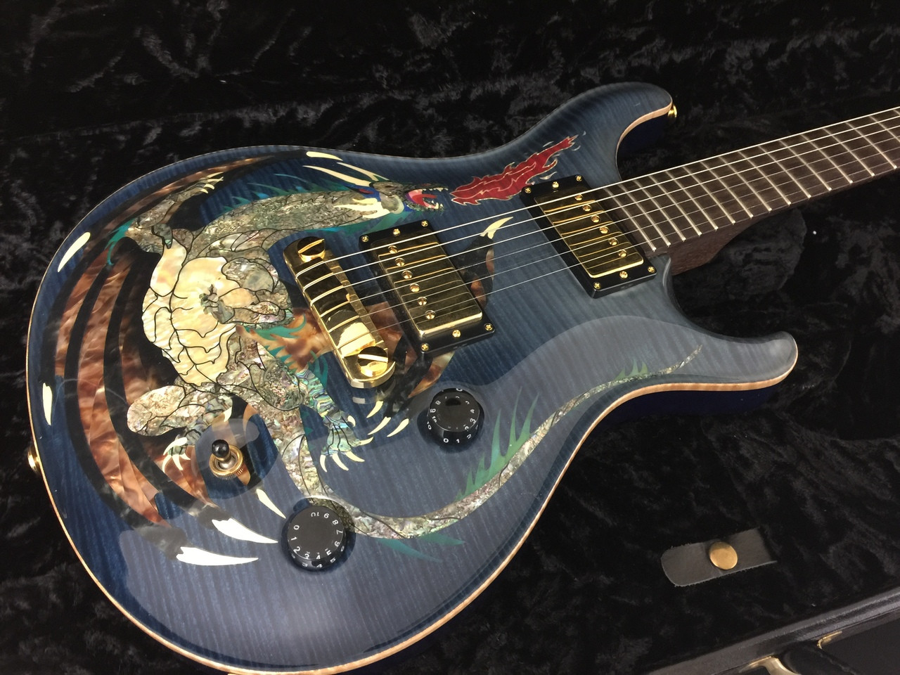 prs dragon inlay guitar