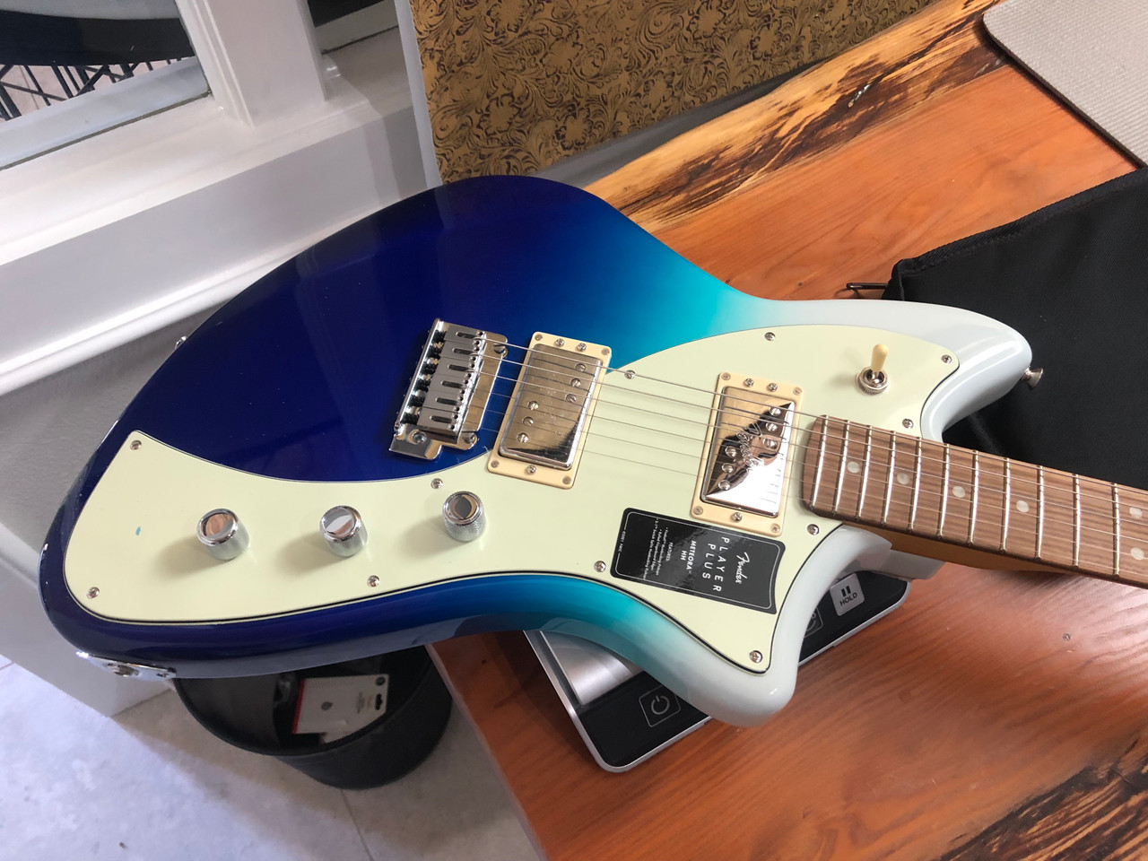 fender meteora blue