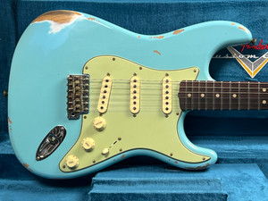 Fender Custom Shop Ltd '63 Statocaster Heavy Relic 2023 Faded Aged Daphne Blue