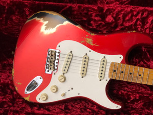 Fender Custom Shop W20 LTD 56 STRAT HVY REL Super Faded Candy Apple Red over Sunburst