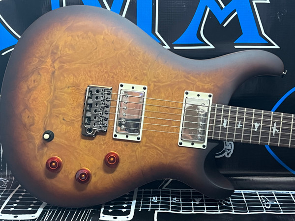 PRS SE DGT David Grissom Tremolo Signature Laurel Burl Limited Edition 2025 - McCarty Tobacco Burst 7438
