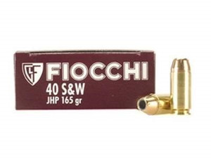 Fiocchi 40 S&W Ammunition FI40SWC 165 Grain Jacketed Hollow Point 50 Rounds