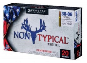Federal 270 Ammunition Non-Typical F270DT130 130 Grain Soft Point 20 Rounds