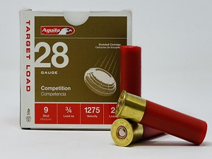 Aguila 28 Gauge Ammunition 1CHB2879 2.75" 3/4oz #9 Shot 1275fps CASE 500 Rounds