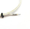 PK-700 K-type thermocouple with beaded tip, secured with high temperature wire