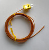 12 ft K-Type Thermocouple with Kapton Insulation and stainless steel probe