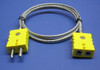 Industrial K-Type Thermocouple Extension Cable Standard Connector 9 ft