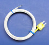 PK-1000 K-type thermocouple with ceramic fiber insulation, for temperature measurement up to 1870 degree Fahrenheit in 100 inch length
