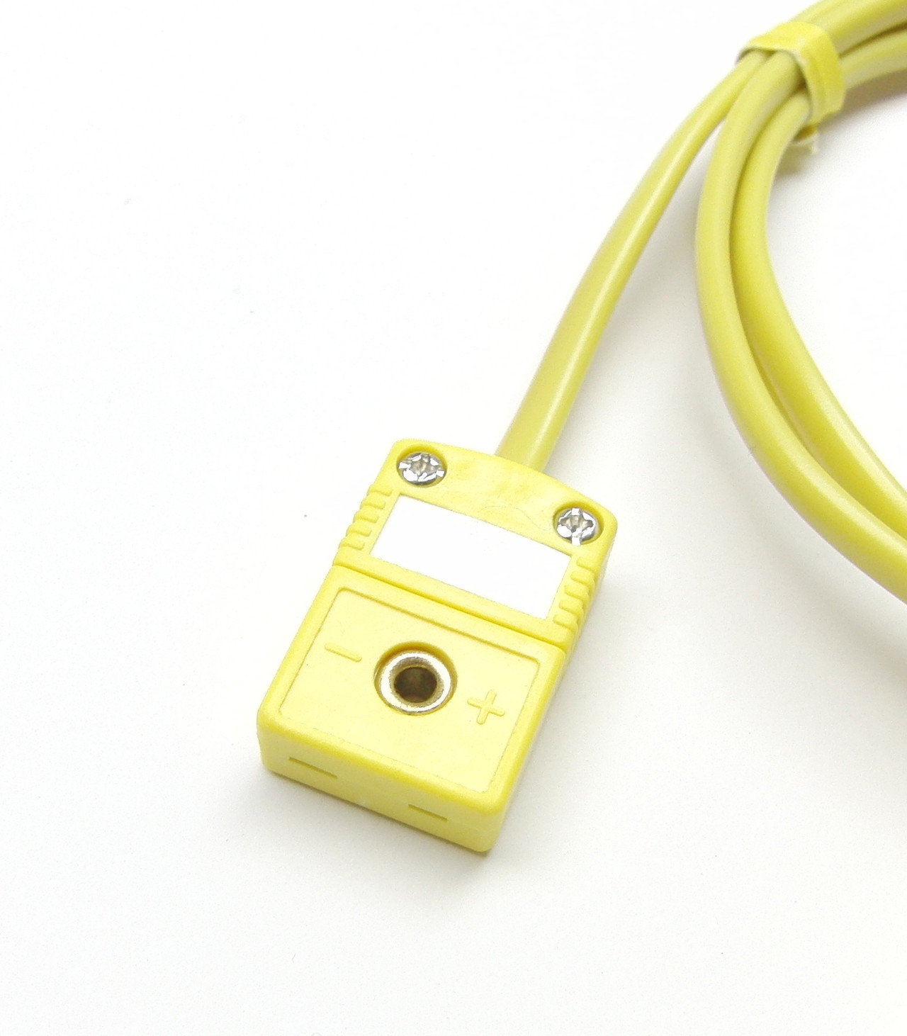 3 ft K-type thermocouple extension wire with miniature mini connectors