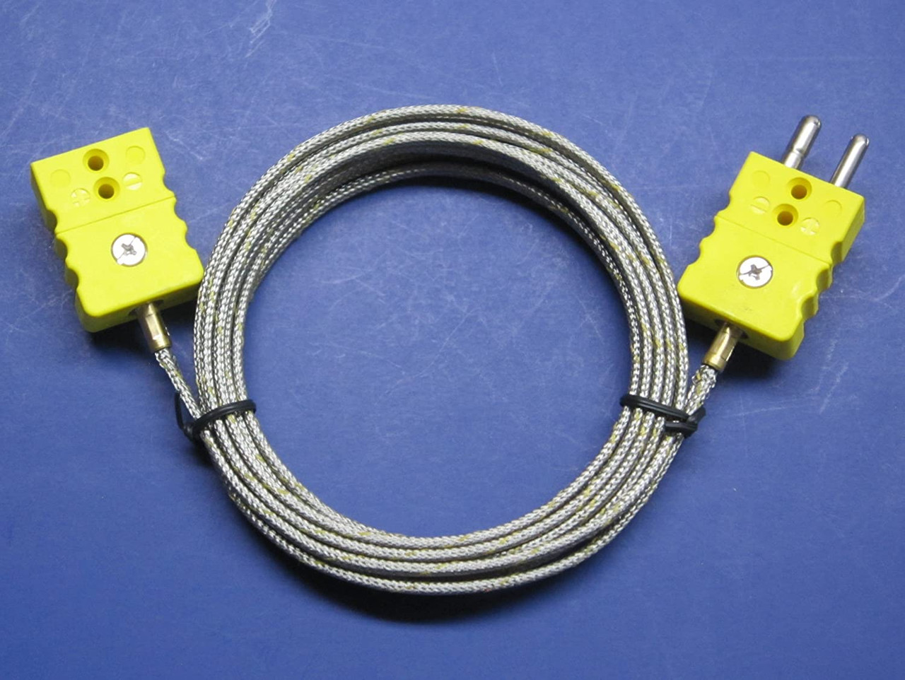 Industrial K-Type Thermocouple Extension Cable Standard Connector 12 ft