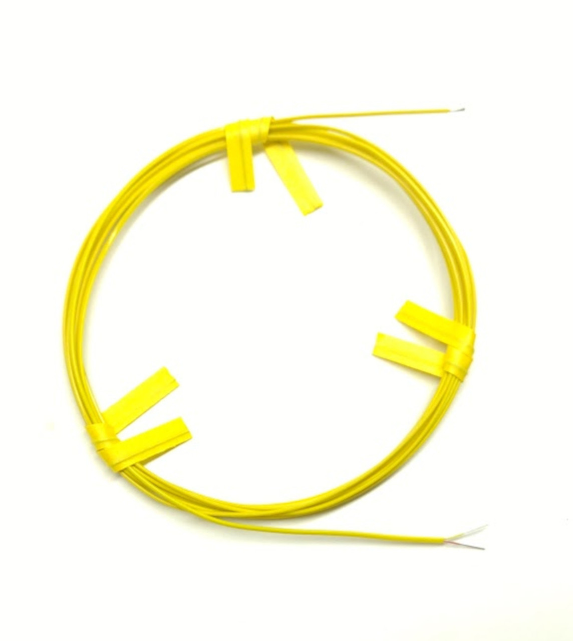 K-type thermocouple with double layer yellow PFA fluoropolymer