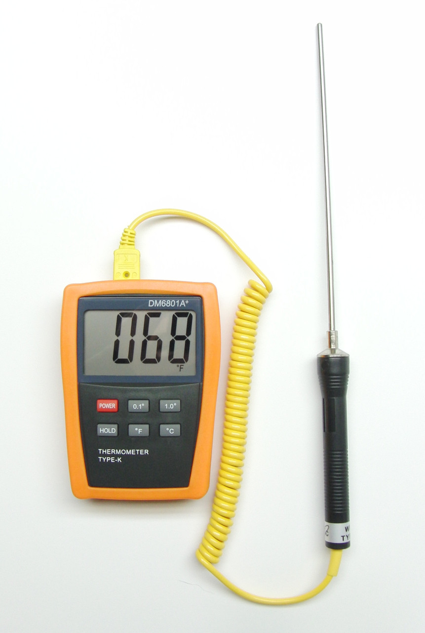 Digital 1 K-Type Thermocouple Thermometer DM6801