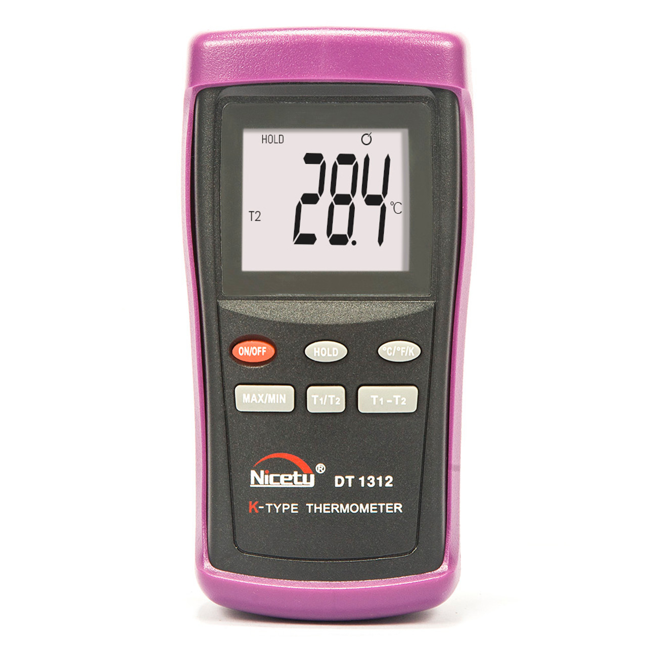Digital K-type Thermocouple Thermometer for HVAC DT1312