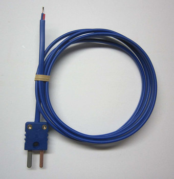 T-type thermocouple with PVC insulation and mini connector - 10 ft