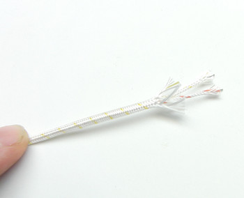 High Temperature K-type Thermocouple Wire AWG 24 Solid w Ceramic Insulation