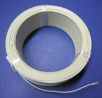 K-type Thermocouple Wire AWG 24 Stranded w Fiberglass Insulation