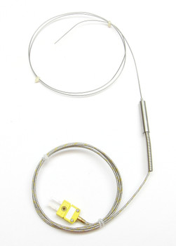 Ultra Thin 1 mm Stainless Steel K-type Thermocouple Probe 3 ft