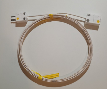 High Temperature K Type Extension Cable with Cermaic Mini Connectors