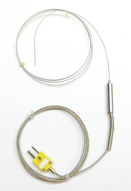 Ultra Thin 1 mm Stainless Steel K-type Thermocouple Probe 4 ft