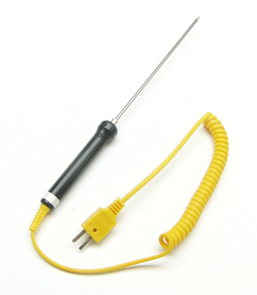 The pointy tip stainless steel K-type thermocouple TC-03-PTY