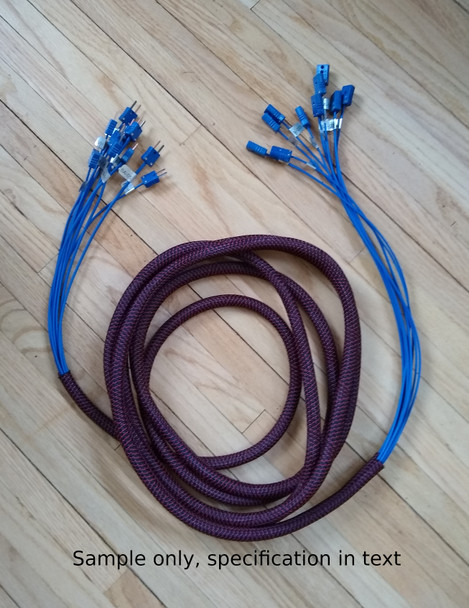 K-type Extension Cable Harness 5 channels 10 ft long