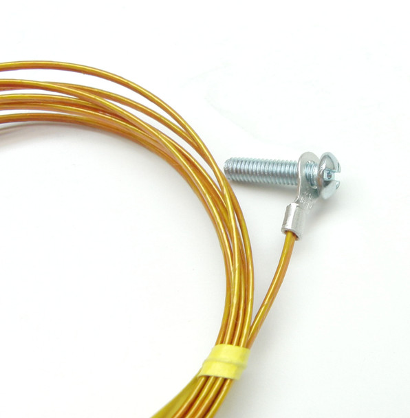 Surface Mount Type K Thermocouple with Kapton Insulation Solid Wire Variable no plug