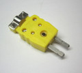 Mini K-Type Thermocouple Sensor Connector Plug Male w Strain Relieve 