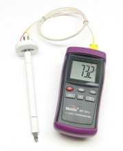 Pyrometer F,C Thermometer Thermocouple Test Lead Melting Pot