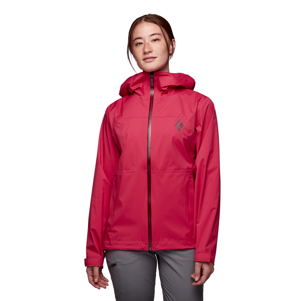 Jacket de lluvia Black Diamond StormLine Stretch - Mujeres (Pomegranate)