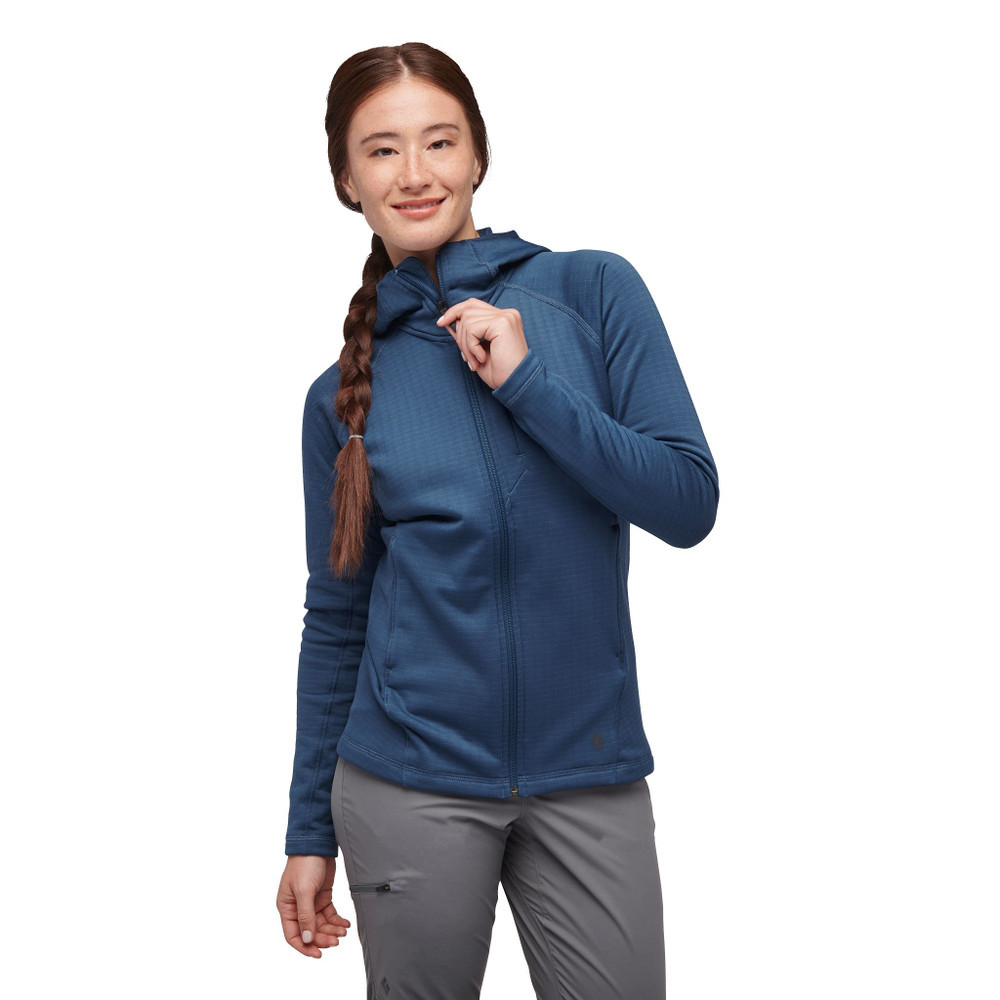 Sweater de fleece Black Diamond Factor Hoody - Mujeres (Ink Blue)