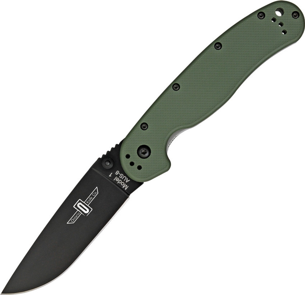 Cuchilla plegable Ontario RAT I - OD Green