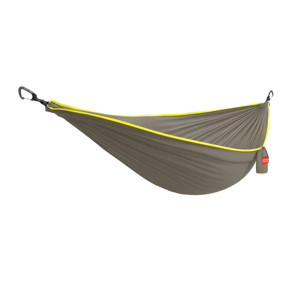 Hamaca Grand Trunk TrunkTech Single - Warm Gray/Yellow