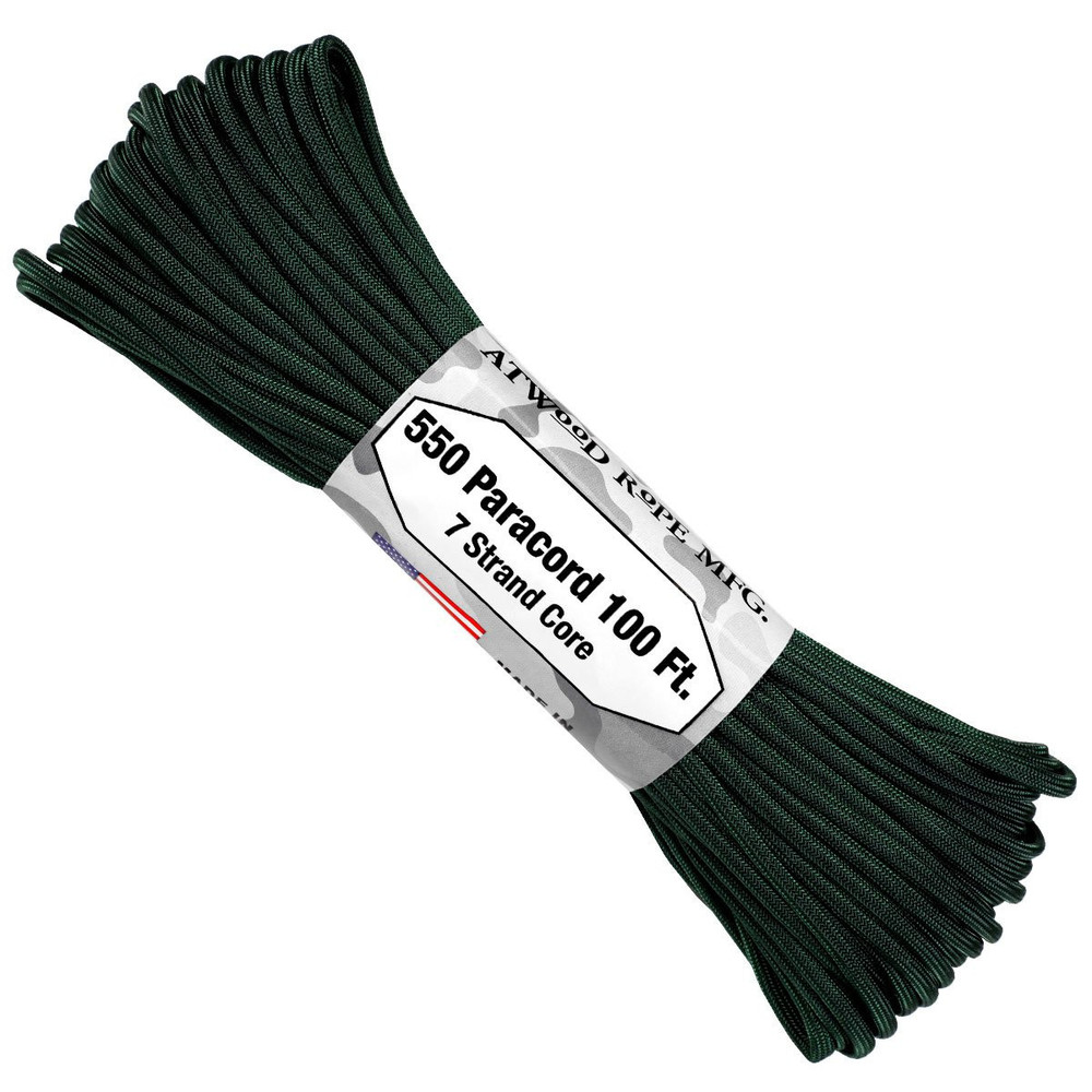 Paracord 550 Atwood Ropes - 100 ft (Hunter)