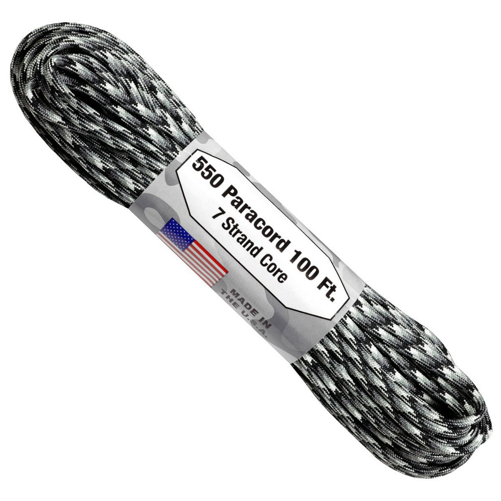 Paracord 550 Atwood Ropes - 100 ft (Urban Camo)