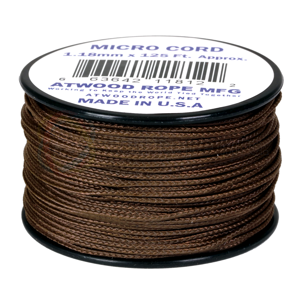 Micro Cord Atwood Ropes de 1.18mm - Brown