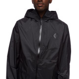Jacket de lluvia Black Diamond Treeline Rain Shell - Black