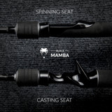 Caña Black Mamba de baitcasting (con dos punteras)