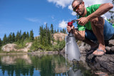 Bolsa de agua MSR DromLite en uso