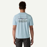 Camiseta Patagonia Men's Capilene Cool Daily Graphic Shirt - Modelo mide 185cm y está usando talla M Camiseta Patagonia Men's Capilene Cool Daily Graphic Shirt - Modelo mide 185cm y está usando talla M