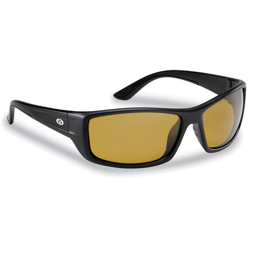 Occhiali Da Sole Polarizzati Flying Fisherman Sand Bank – Montatura Nero Opaco, Lenti Ambra AcuTint®