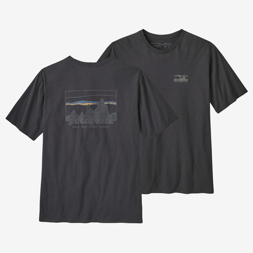 Camiseta Patagonia Men's '73 Skyline Organic T-Shirt - Color: Ink Black