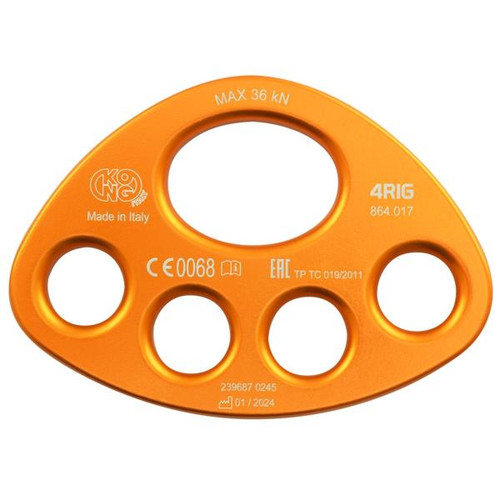 Placa de anclaje KONG 4Rig - Naranja