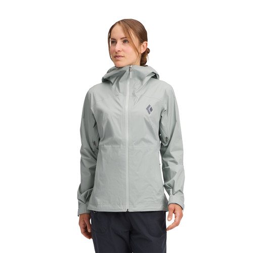 Jacket impermeable Black Diamond Fineline Stretch Shell - Mujer (Color: Agave)