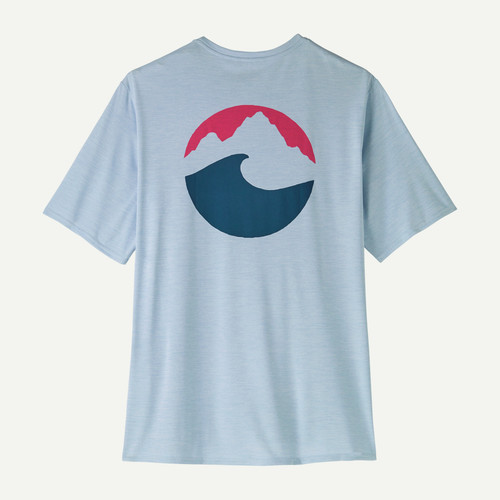 Camiseta Patagonia Men's Capilene Cool Daily Graphic Shirt - (Color Applied Imagination: Fleck Blue)