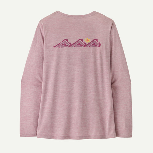Camiseta Patagonia Men's Capilene® Cool Daily L/S - Trailcheck - Color: Quiet Violet